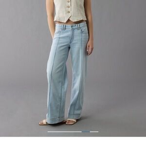 American Eagle Outfitters Dreamy Drape Low Rise Baggy 10 Short